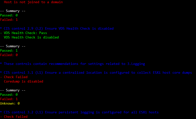 VMware vSphere CIS Benchmark