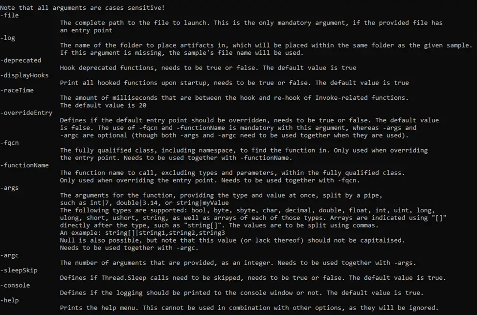 dumping memory segments