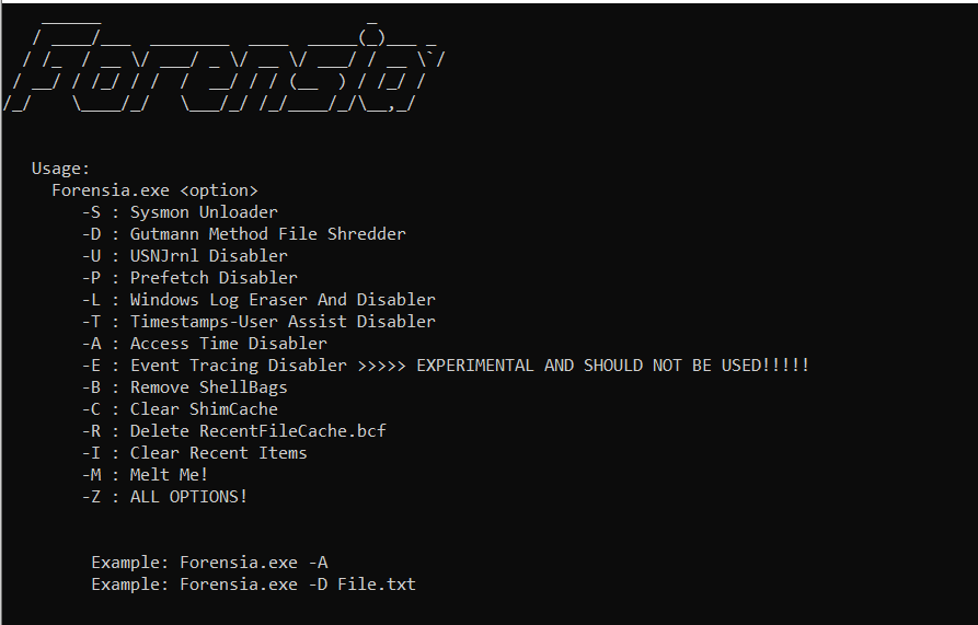 Anti Forensics Tool