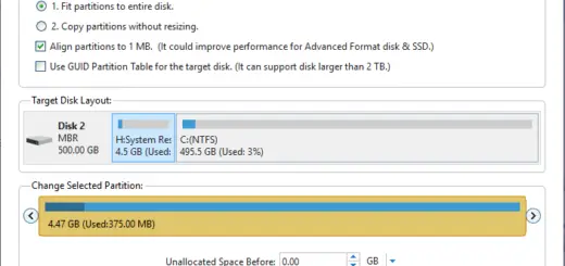 cloned hard disk shows wrong size