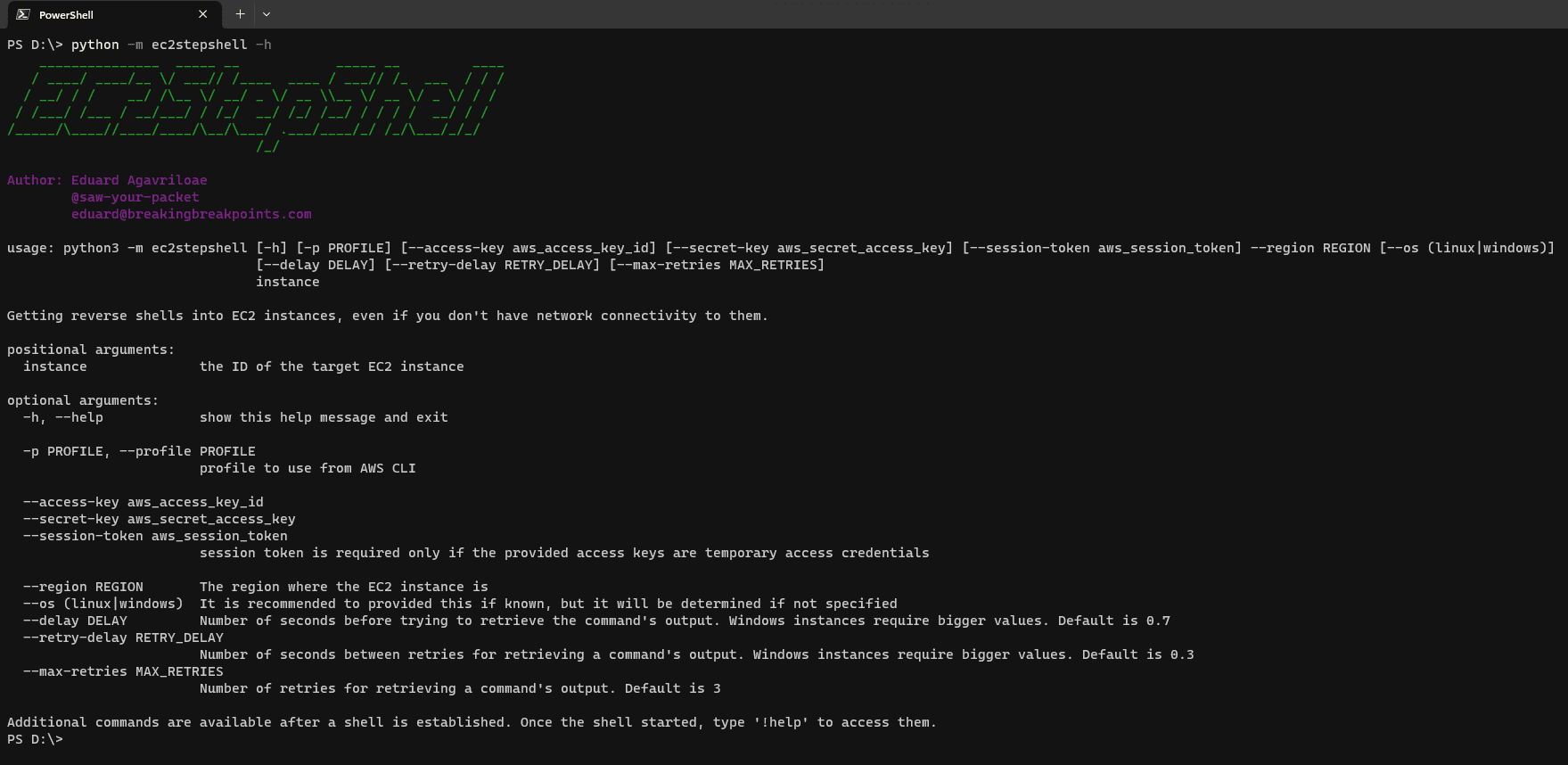 AWS post-exploitation tool