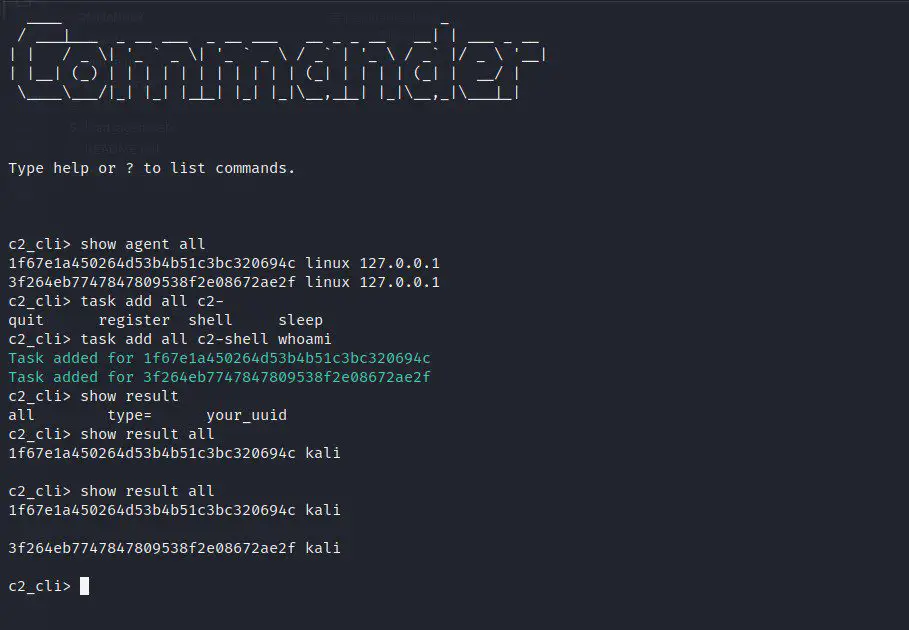 Python command and control framework