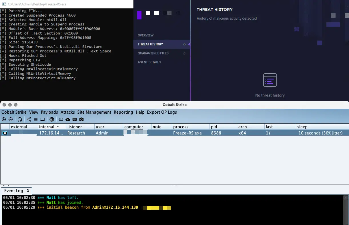 circumventing EDR security controls