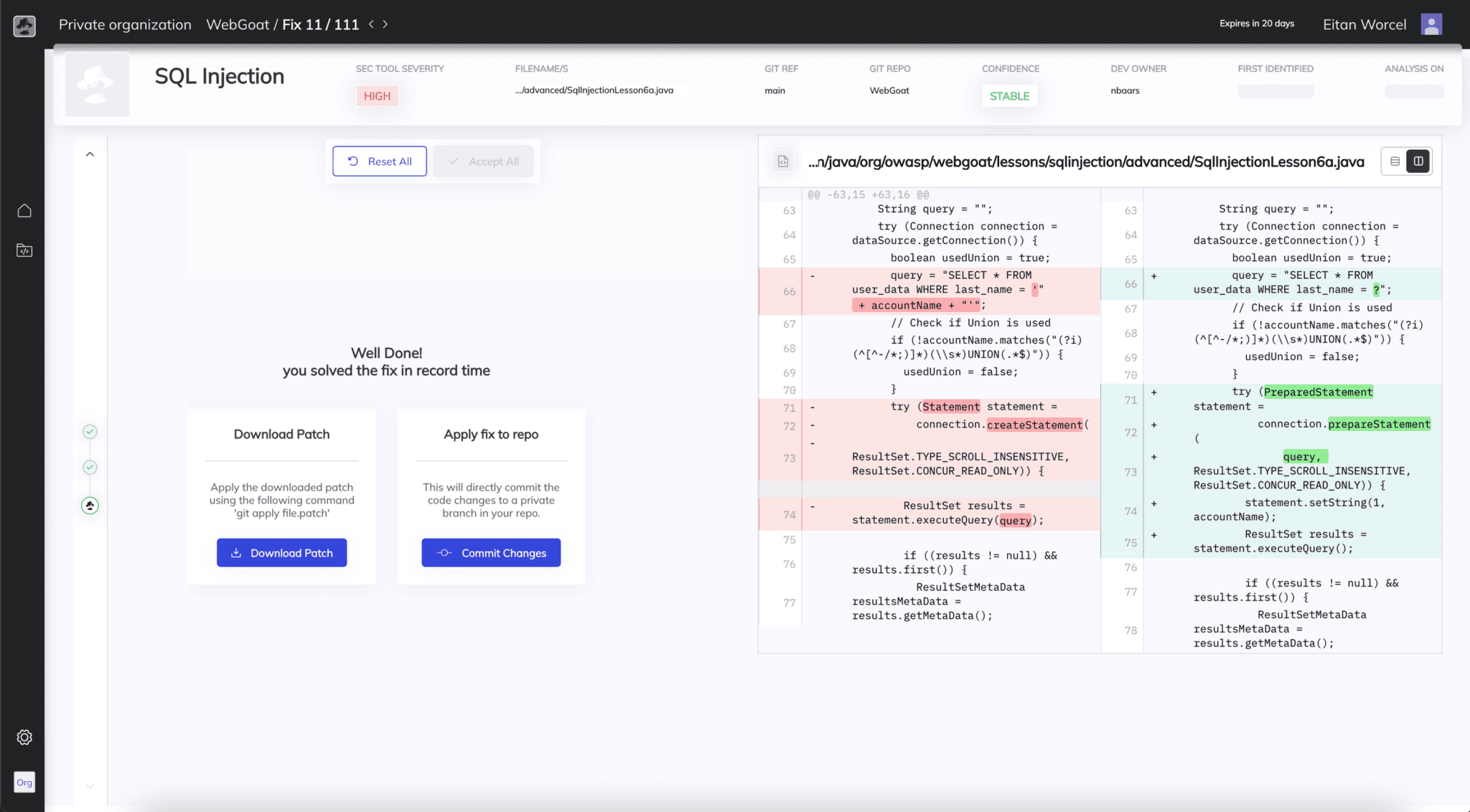 code security vulnerability