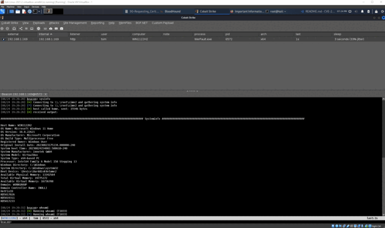 CVE-2023-36874 CobaltStrike