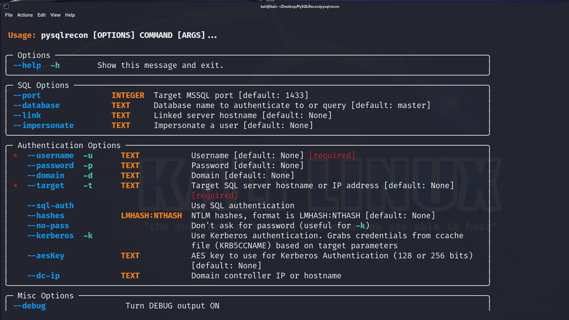 Offensive MSSQL toolkit