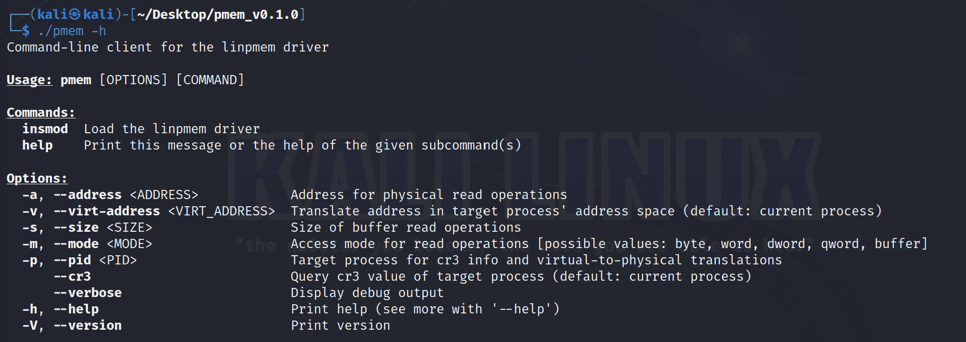 linux memory acquisition