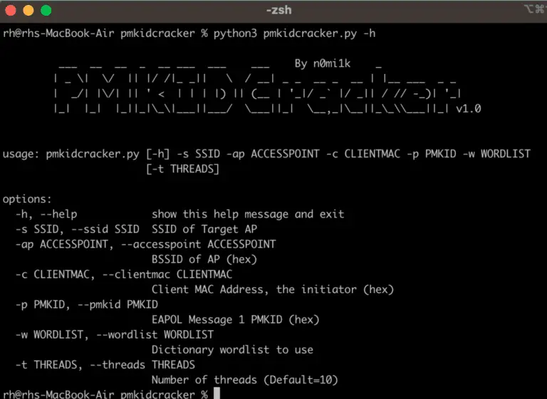 crack WPA2 passphrase