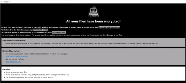 Phobos ransomware