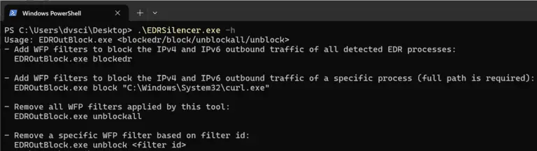 block Endpoint Detection and Response