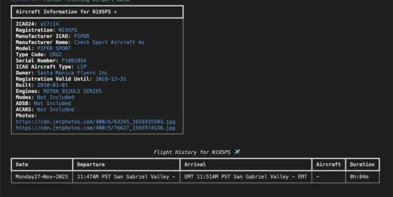 aircraft OSINT tool