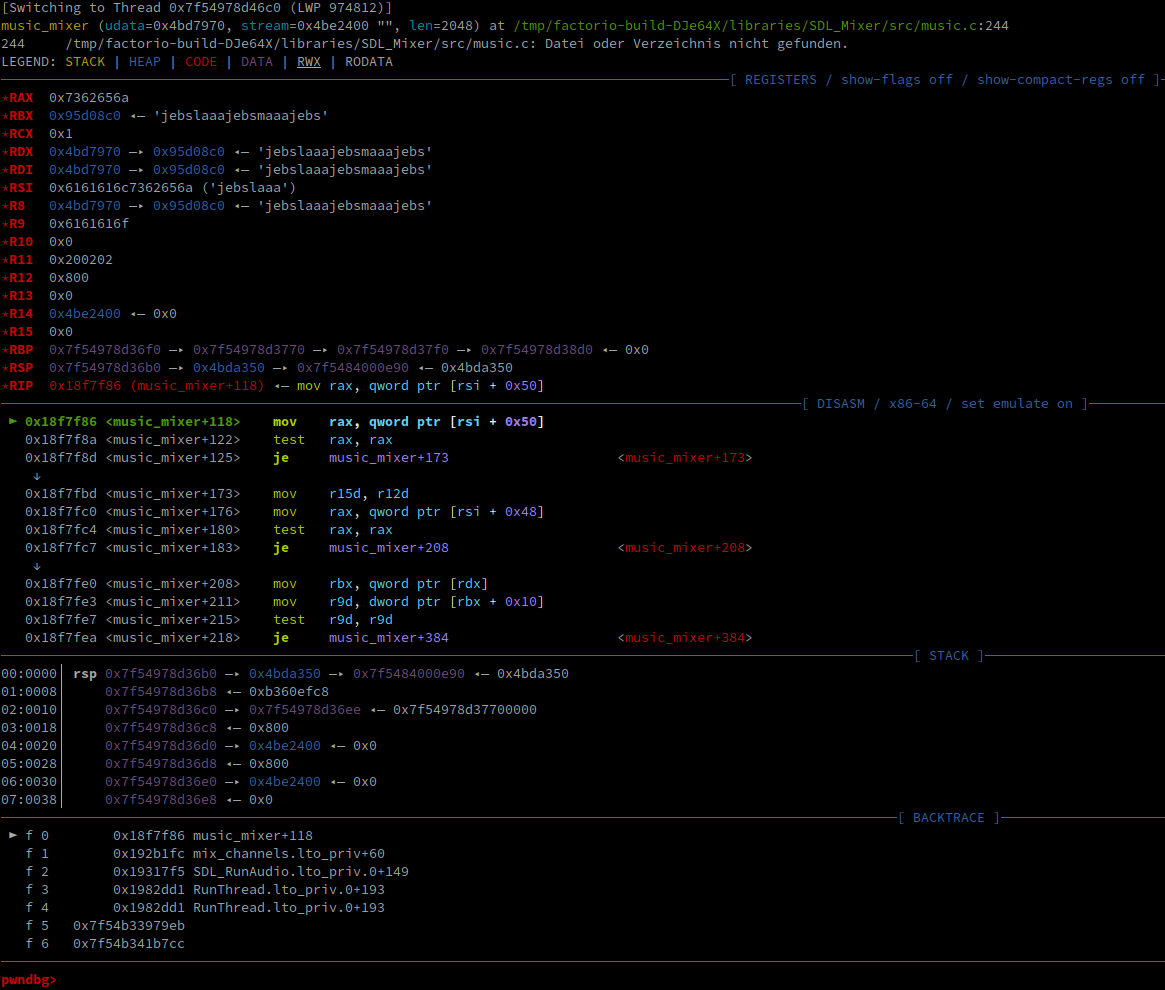 Factorio vulnerability