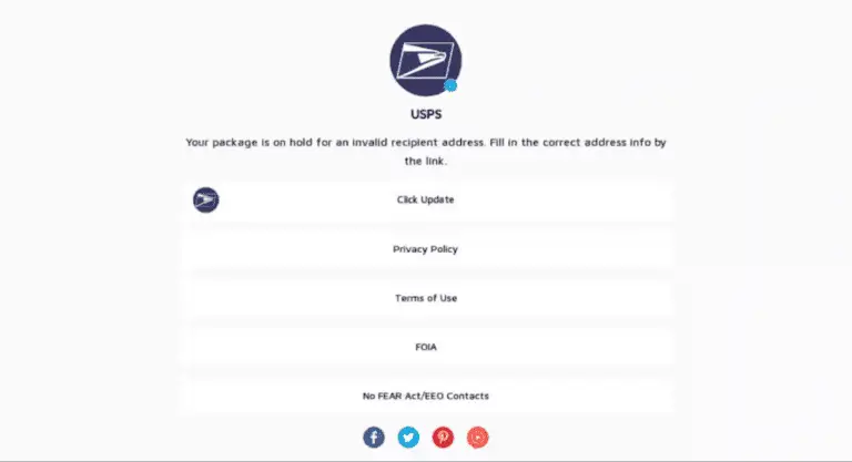 USPS phishing scams