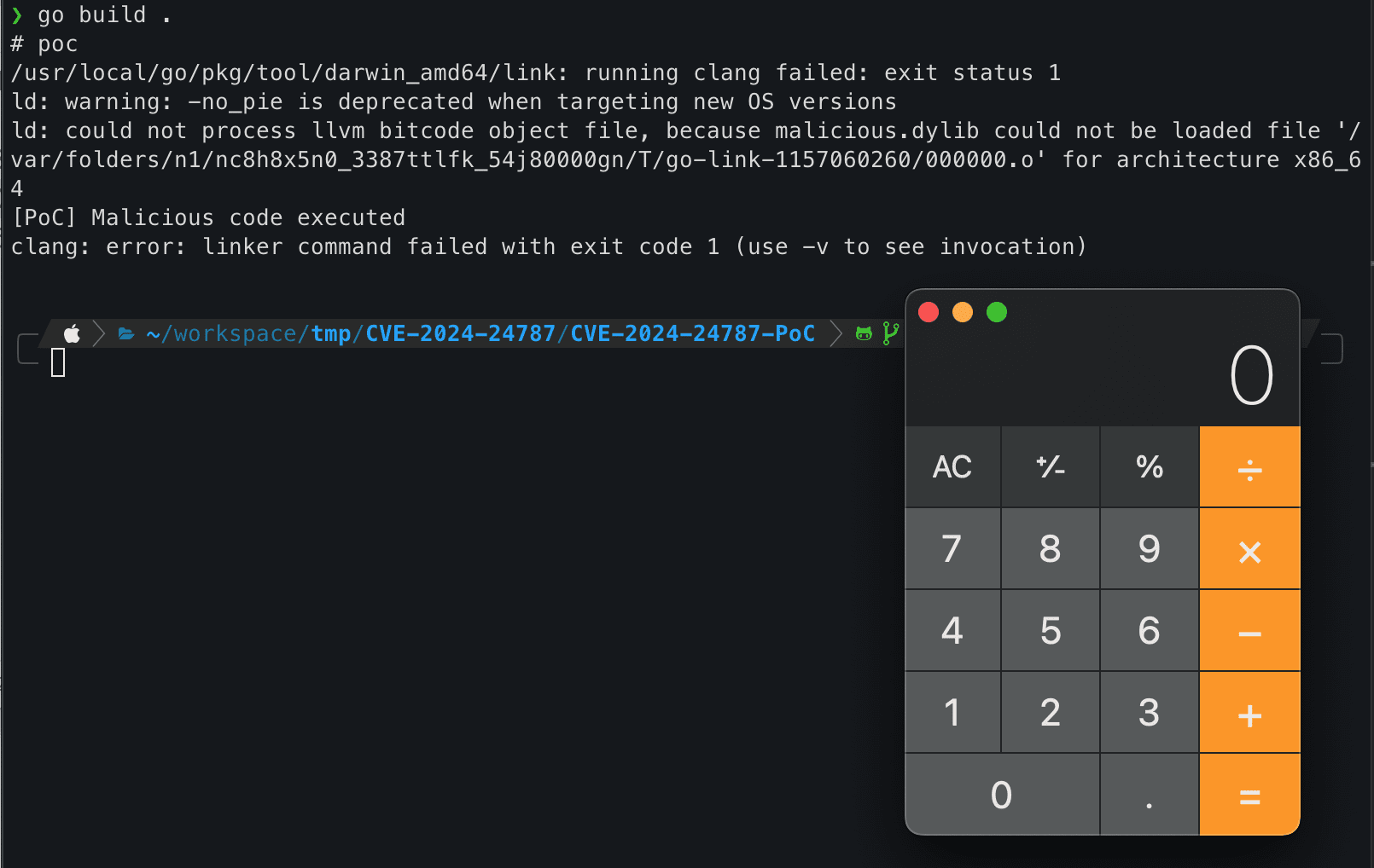 CVE-2024-24787 PoC