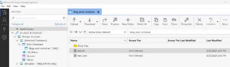 Microsoft Azure Storage Explorer