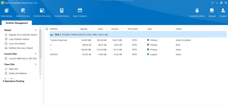 MiniTool Partition Wizard