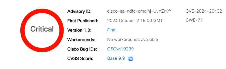 CVE-2024-20432 - Cisco Nexus