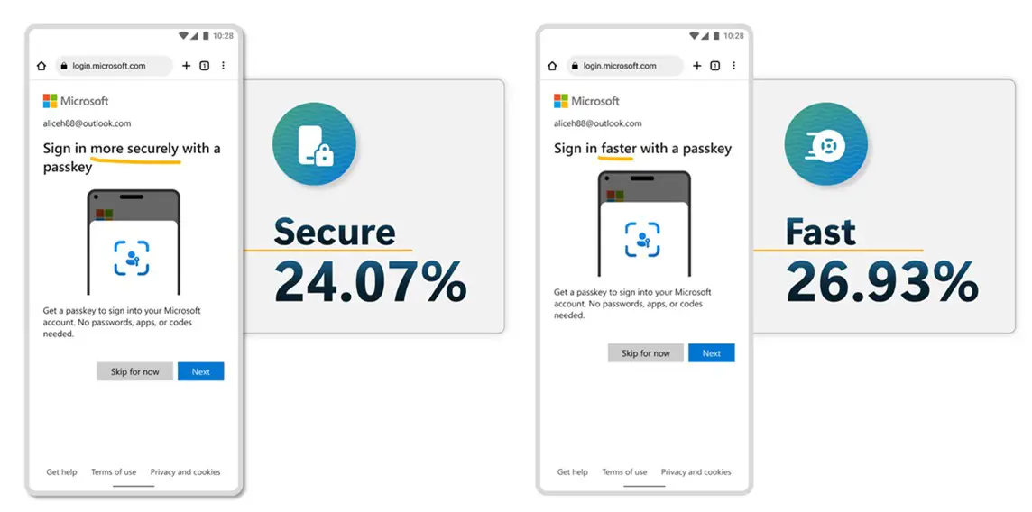 Microsoft passkey