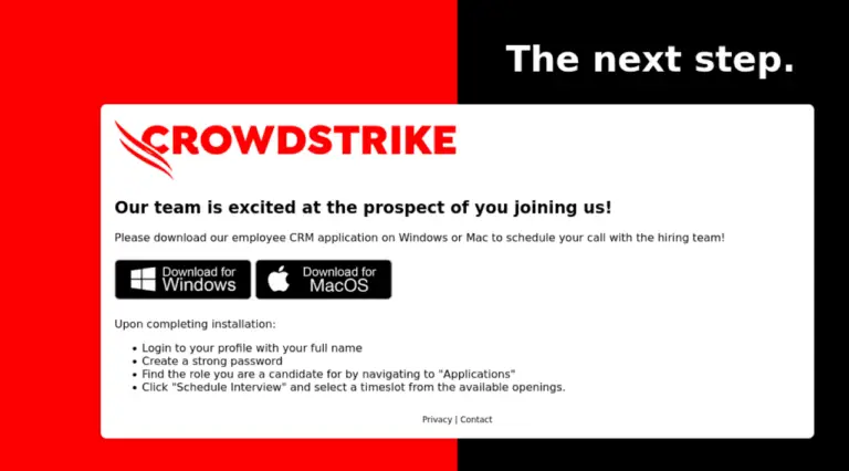 CrowdStrike phishing campaign