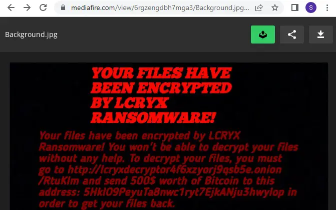 LCRYX ransomware