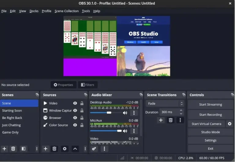 OBS Studio Fedora