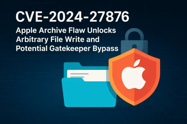 CVE-2024-27876, Apple Archive Gatekeeper bypass