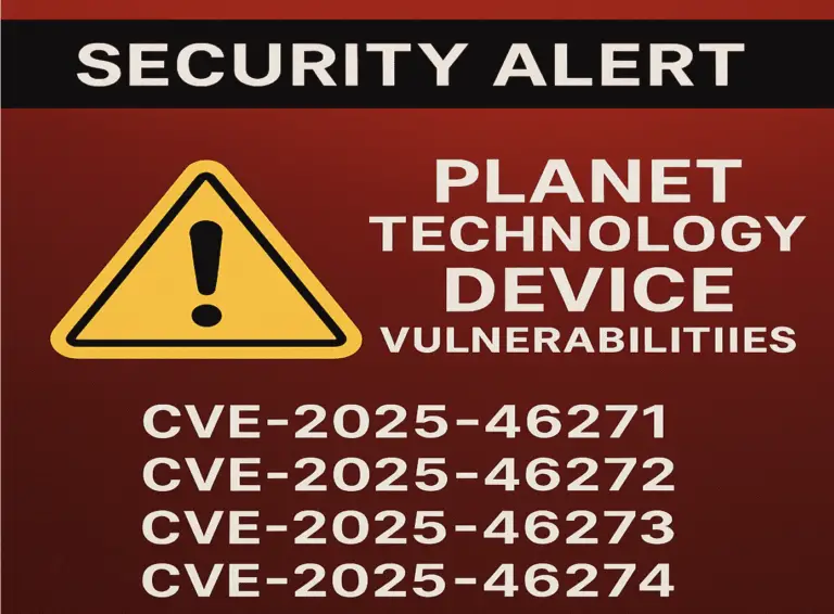 Planet Technology vulnerabilities, CISA advisory