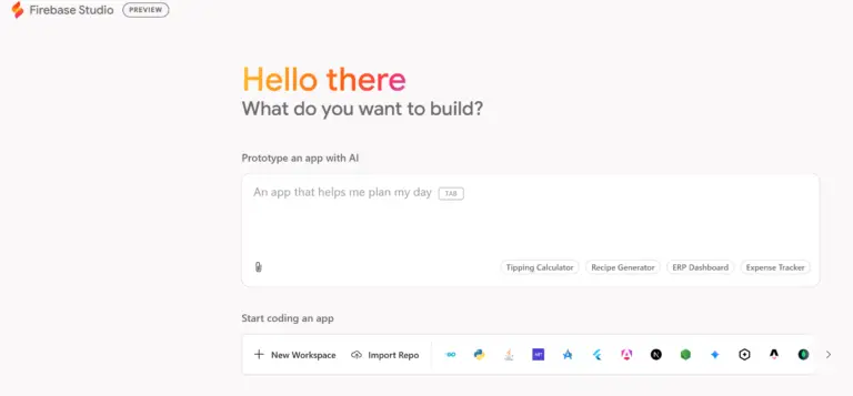 Cursor AI Google Firebase Studio