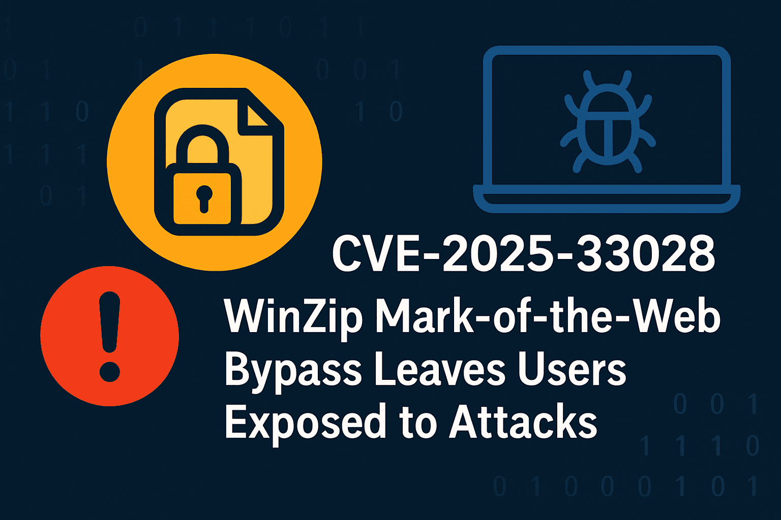 WinZip vulnerability MotW bypass CVE-2025-33028